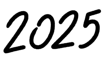 2025 hand drawn design for Happy New Year poster, Brochure design template