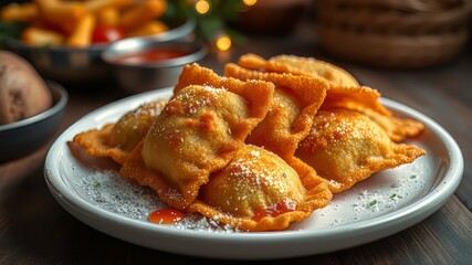Fried Ravioli 2021 Holiday Feast - Deliciously Golden Crispy Dish