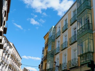 Elegant vintage architecture of central Spain in Segovia