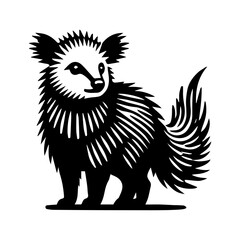 Simple Vector Icon of a Pudu – Logo Design Illustration