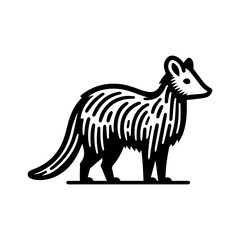 Fototapeta premium Simple Vector Icon of a Pudu – Logo Design Illustration