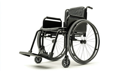 Fototapeta premium wheel chair on white background