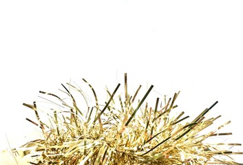 Party-Ornament in gold for celebration and new year cards, Birthday wallpaper with copy space