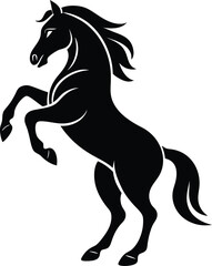 silhouette of a horse