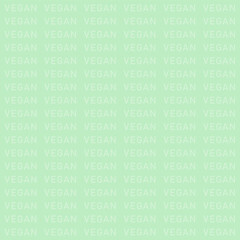 Vegan word subtle background pattern for social media content. Concept vegan text pattern.
