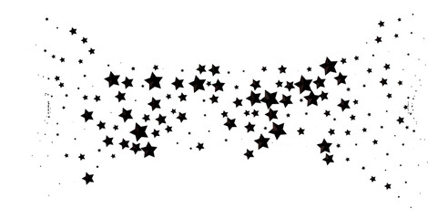 XMAS Stars - Festive christmas card. Isolated illustration white background. -