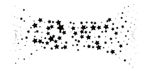 Obraz premium XMAS Stars - Festive christmas card. Isolated illustration white background. -