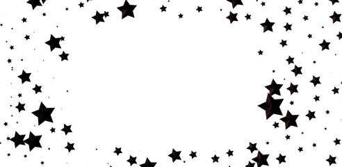 Obraz premium stars background, sparkle lights confetti falling. magic shining Flying christmas stars on night