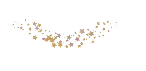 Holiday golden decoration, glitter frame isolated -