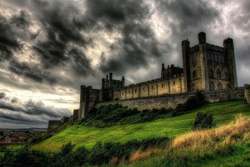 Fototapeta premium Ancient Castle on a Hill