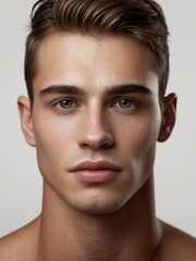 Naklejka premium Young male model