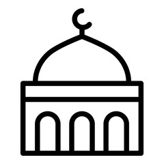 Mosque icon. Vector line icon