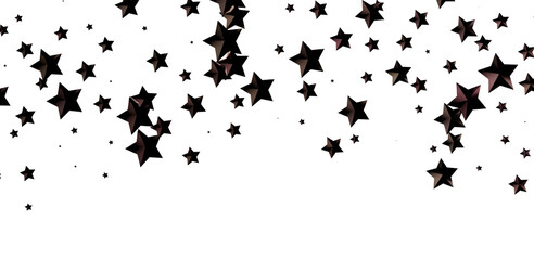 Galactic Christmas Descent: Enthralling 3D Illustration of Falling Holiday Stars from the Cosmos