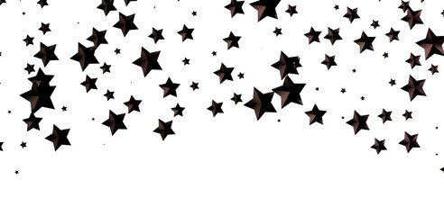 Galactic Christmas Descent: Enthralling 3D Illustration of Falling Holiday Stars from the Cosmos