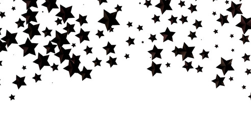 stars background, sparkle lights confetti falling. magic shining Flying christmas stars on night