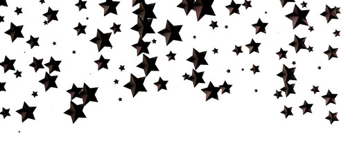 Galactic Christmas Descent: Enthralling 3D Illustration of Falling Holiday Stars from the Cosmos
