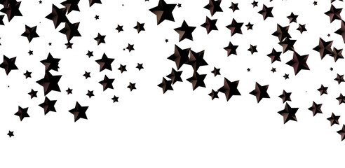 Galactic Christmas Descent: Enthralling 3D Illustration of Falling Holiday Stars from the Cosmos