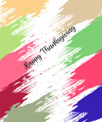 Fototapeta premium Thanksgiving Day Greeting card illustration for holidays.