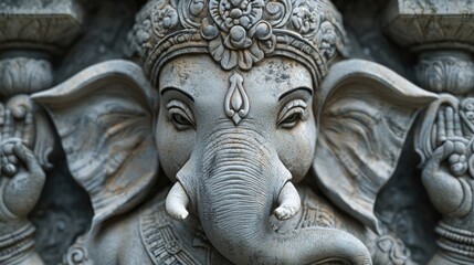 Fototapeta premium Lord Ganesha, the God of Wisdom, the God of Success , Generative AI