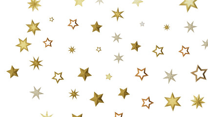 Abstract background with golden stars on a black background, creating a sparkling and festive atmosphere.