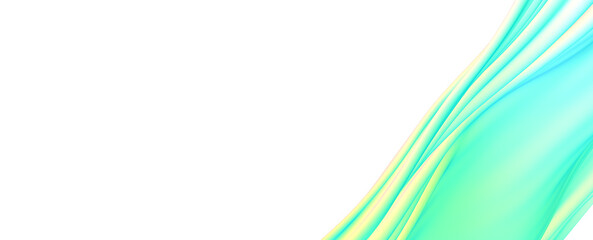 Abstract Green Blue Wave Background