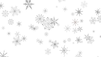 Abstract Winter Snowflakes Background