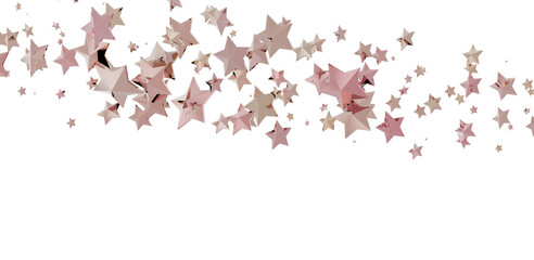 Drifting Christmas Stardust: Captivating 3D Illustration of Descending Stardust Particles for the Holidays