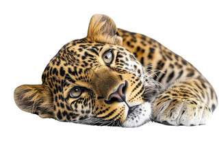 Spotted Leopard Lying Down