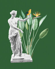 Venus sculpture with tropical accents © Art_tata