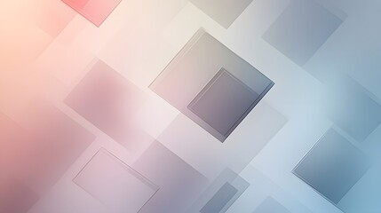 Fototapeta premium Abstract Geometric Design with Pastel Squares
