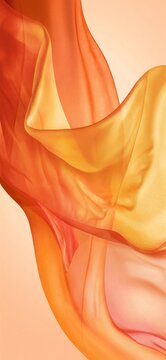 Orange Silk, Orange, Silk Fabric, Fabric Closeup, Soft Flowing Silk