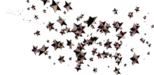 Obraz premium Cosmic Christmas Showers: Dynamic 3D Illustration of Descending Celestial Showers for the Holidays