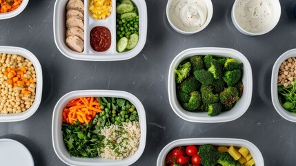 A selection of airline meals catering to diverse dietary restrictions, featuring sugar-free, halal, and kosher options, showcasing inclusivity and cultural diversity in food choices for passengers.