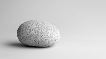 Book Cover Design, Smooth Stone on Plain Background for Minimalist Design