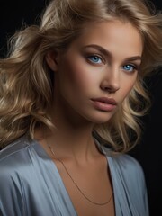 Naklejka premium Blonde woman portrait