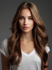 Fototapeta premium Woman long hair