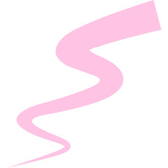 Naklejka premium Pink Ribbon Shape for Decorations and Abstract Design