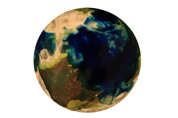 Planets for use in your photos or art images. Made from liquid art using water, paint, soap, oil...
