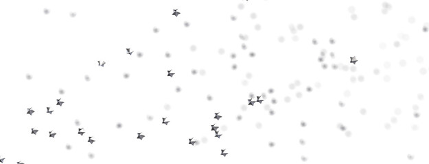 XMAS Stars - A gray whirlwind of golden snowflakes and stars. New