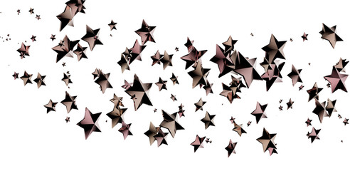 Cosmic Christmas Showers: Dynamic 3D Illustration of Descending Celestial Showers for the Holidays