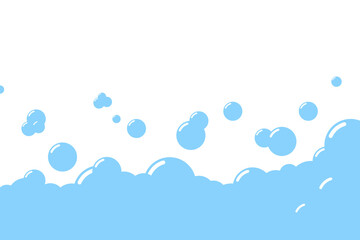 soap foam bubbles suds framing shower gel, shampoo, shaving, mousse illustration