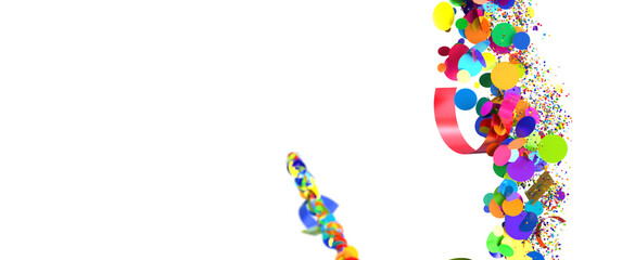 Abstract Colorful Shapes On Black Background