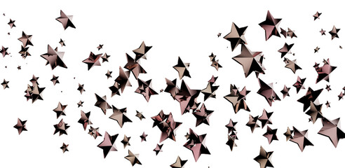 Cosmic Christmas Showers: Dynamic 3D Illustration of Descending Celestial Showers for the Holidays