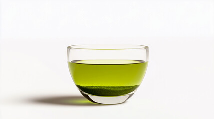 Photorealistic Glass of Matcha Tea