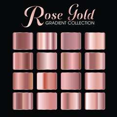 Rose gold gradient collection set