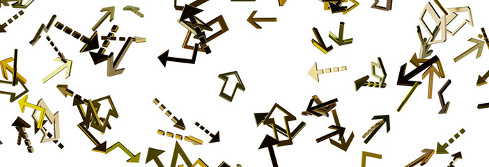 Abstract Gold Arrows Background