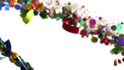 Abstract Colorful Confetti Explosion