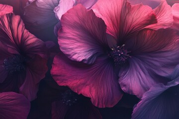 Deep Crimson Blooms