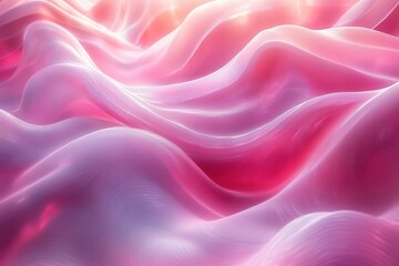 Fototapeta premium Soft gradients with smooth 3D transitions, blending depth and curvature into vibrant, glowing visuals