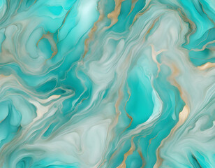 Obraz premium Transparent turquoise marble background